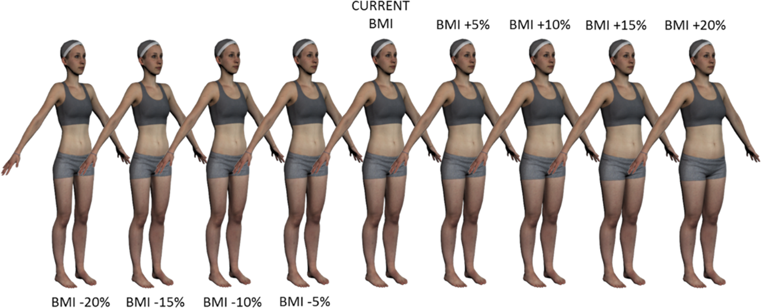 Body Size Estimation Of Self And Others In Females Varying In Bmi