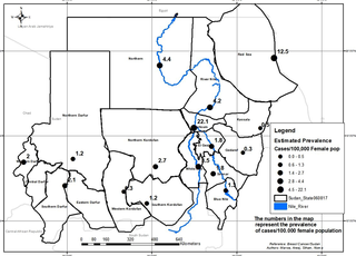 <h2>Epidemiological distribution of Breast Cancer in female population in Sudan (n = 1135).</h2>