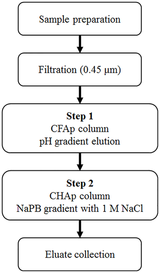 <h2>Standardized two-step purification procedure.</h2>