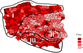 <h2>Natural attractiveness of Polish districts (based on the synthetic characteristic).</h2>