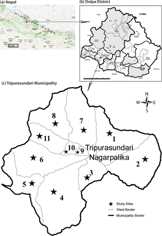 <h2>Location of Tripurasundari Municipality.</h2>