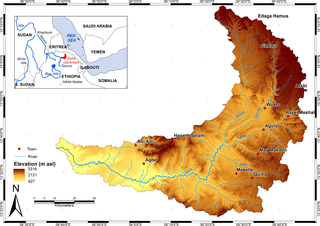 Map of Giba catchment.